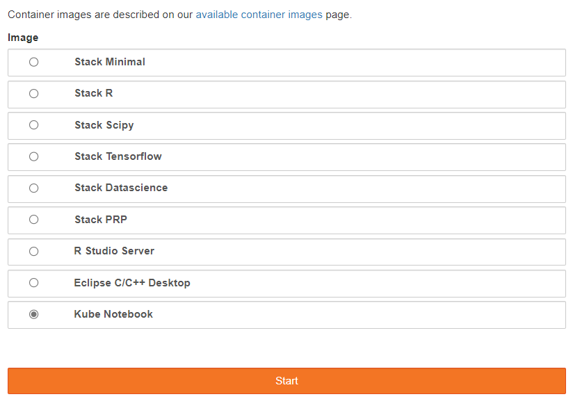 kube notebook selected